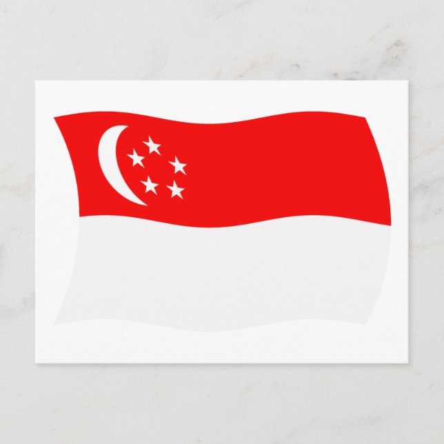 Singapore Flag Postcard (Front)