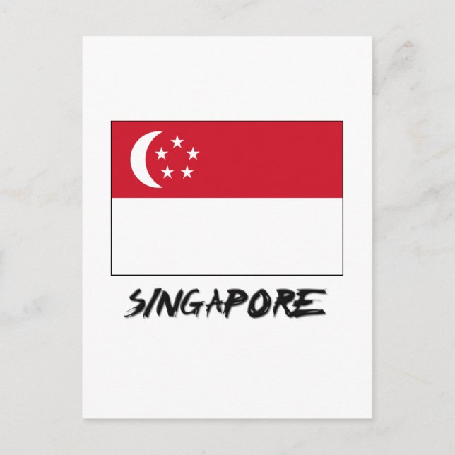Singapore Flag Postcard (Front)