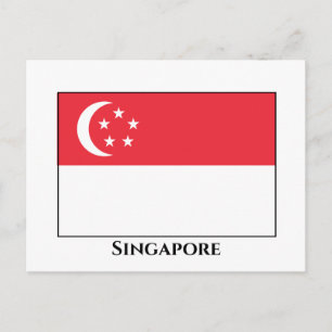 Singapore Flag Postcard
