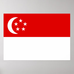 Singapore Flag Poster