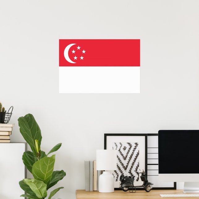 Singapore flag poster (Home Office)