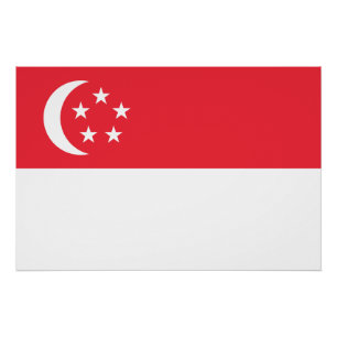 Singapore Flag Poster