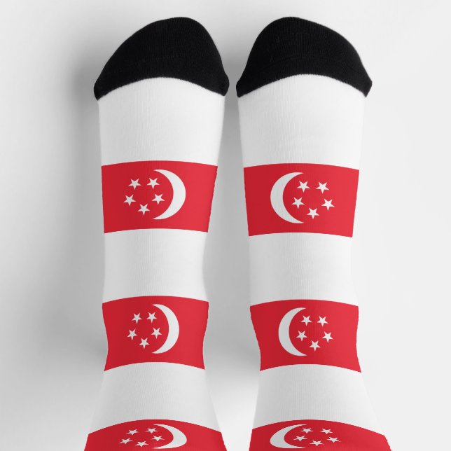 Singapore Flag Socks (Top)