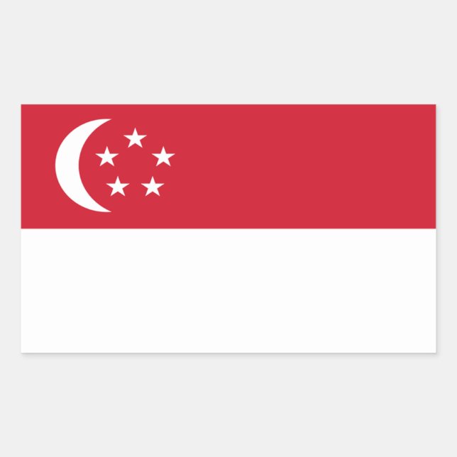 Singapore Flag Sticker (Front)