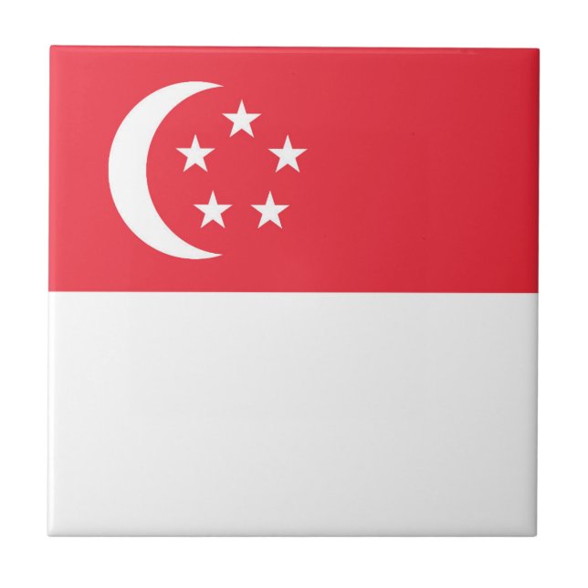 Singapore flag tile (Front)