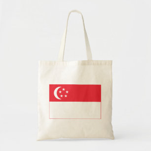 Singapore Flag Tote Bag
