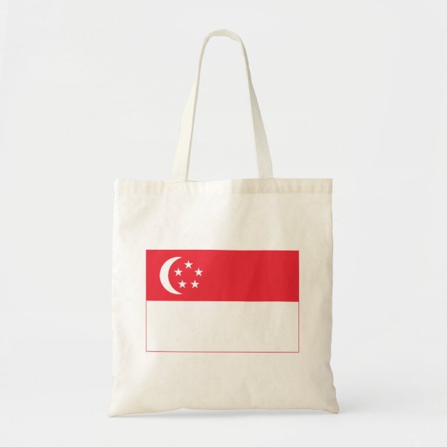 Singapore Flag Tote Bag (Front)
