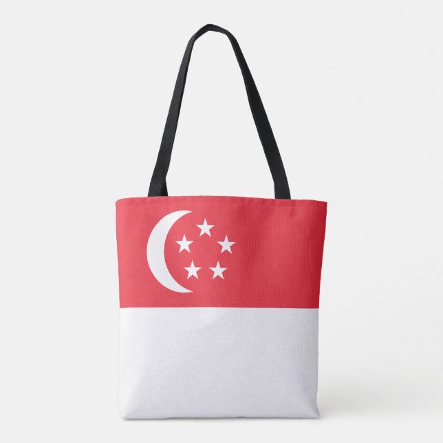 Singapore Flag Tote Bag (Back)