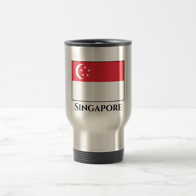 Singapore Flag Travel Mug (Center)