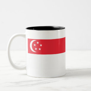 Singapore Flag Two-Tone Coffee Mug