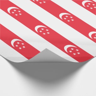 Singapore Flag Wrapping Paper