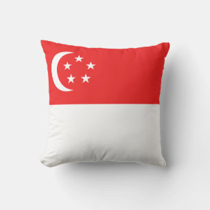 Singapore Flag x Flag Pillow