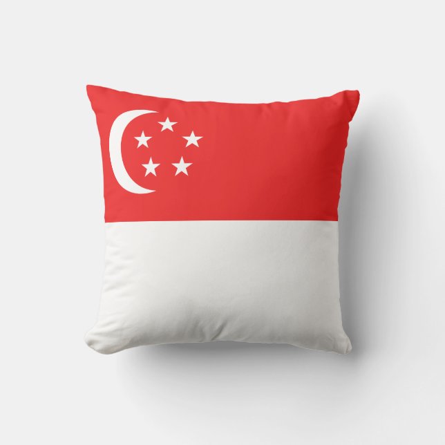 Singapore Flag x Flag Pillow (Front)