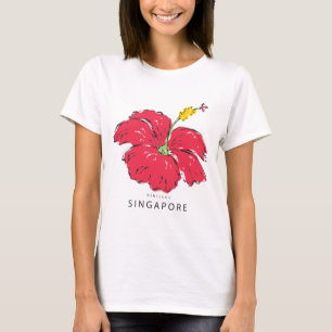 SINGAPORE HIBISCUS COLLECTION T-Shirt