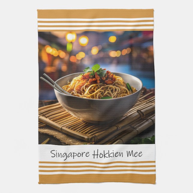 Singapore Hokkien Mee Kitchen Towel (Vertical)