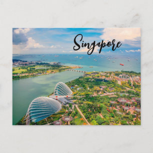 Singapore in Bloom — Aerial Harmony of Gardens  Postcard