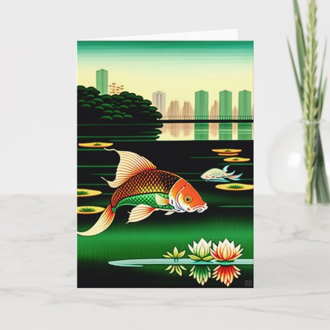 Singapore Koi Pond Card (Front)