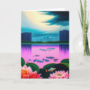 Singapore Koi Pond Card