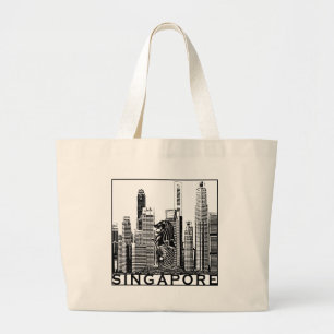 Singapore Large Tote Bag