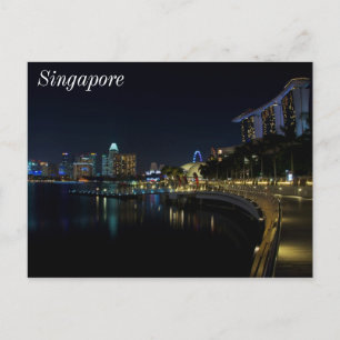 Singapore Marina Bay Walkway Postcard
