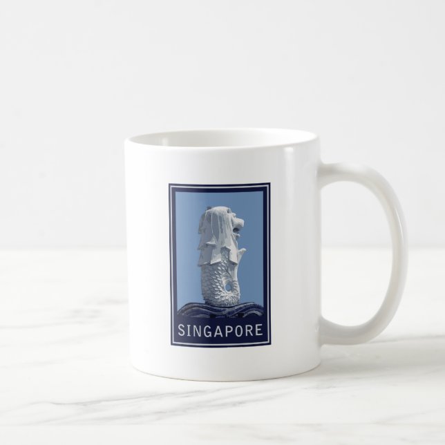 Singapore Merlion Coffee Mug (Right)
