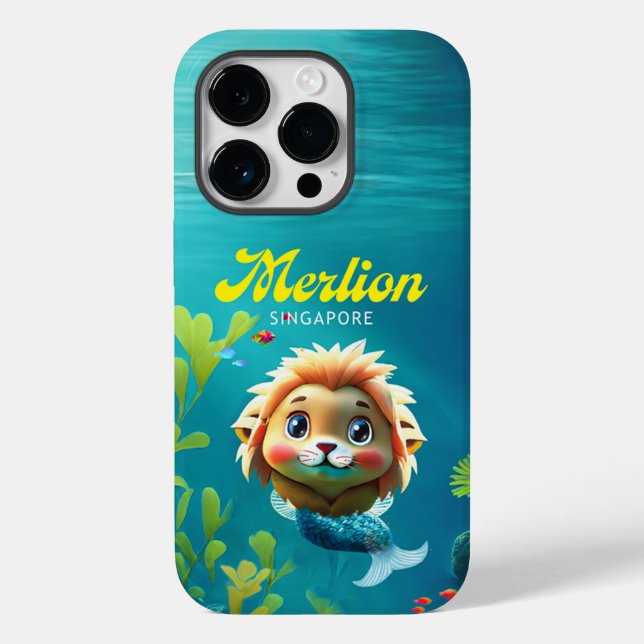 Singapore Merlion for iPhone 14 Pro Case (Back)