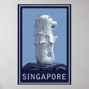 Singapore Merlion Poster