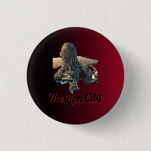 Singapore Merlion The Lion City Red Accent Pin
