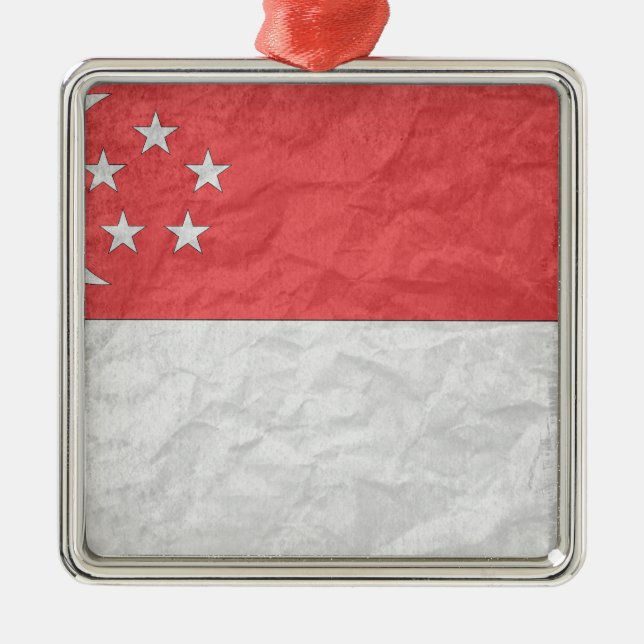 Singapore Metal Tree Decoration (Front)