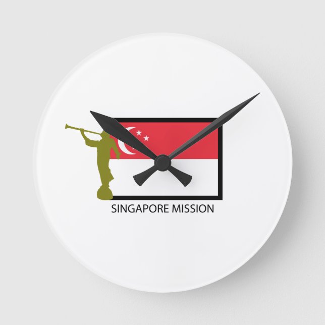 SINGAPORE MISSION LDS CTR ROUND CLOCK (Front)
