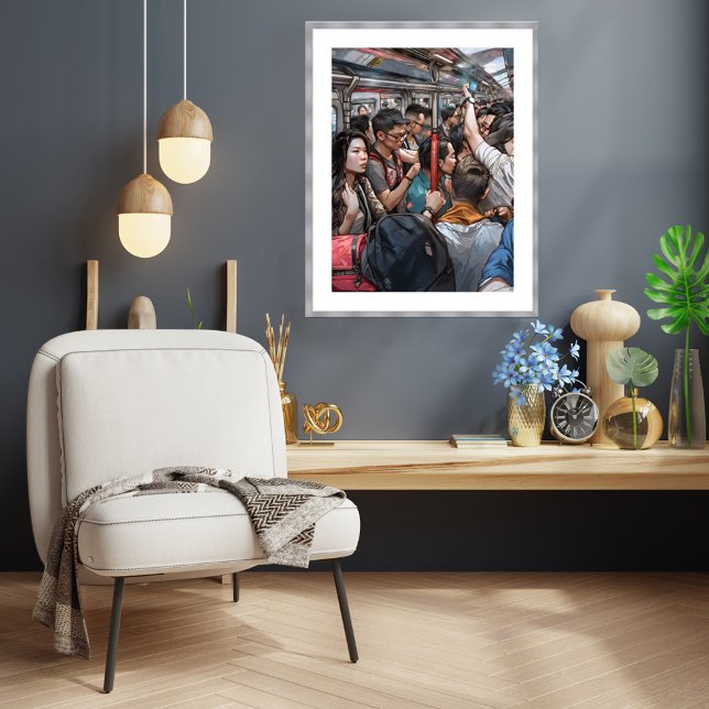 Singapore MRT - Archival Art Print (Singapore MRT Art Print)