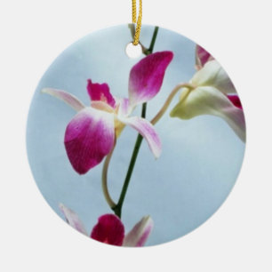 Singapore orchid flowers ceramic tree decoration