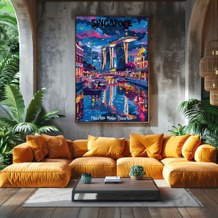 Singapore: Passion Made Possible Contemporary Art Poster