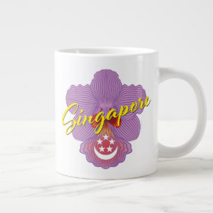 Singapore Patriot (Orchid) Large Coffee Mug