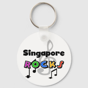 Singapore Rocks Key Ring