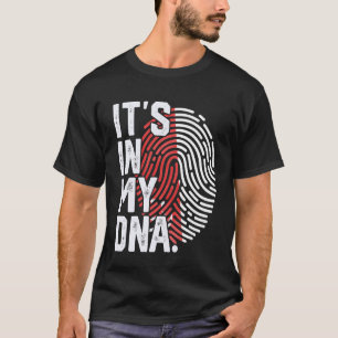 Singapore Roots Flag Fingerprint Graphic Patriotic T-Shirt