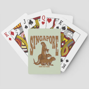 Singapore Sea Otters Playing Cards