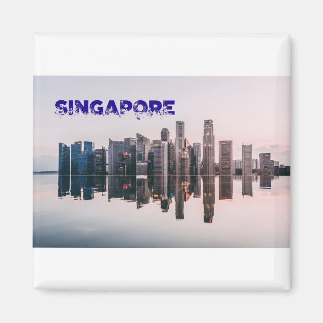 Singapore Skyline 2018 Magnet (Front)