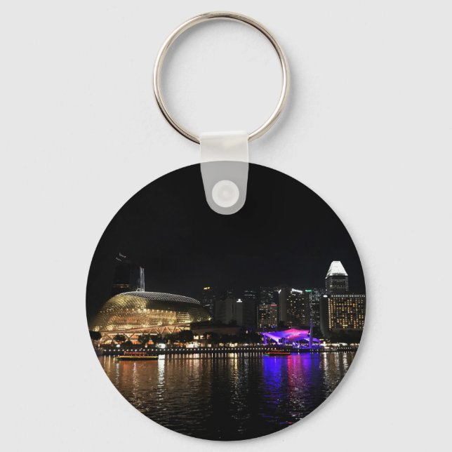 SIngapore Skyline #2 Keychain (Front)