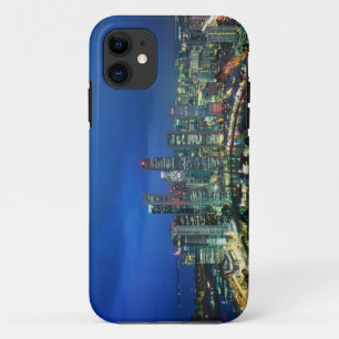 Singapore Skyline at night, Singapore iPhone 11 Case