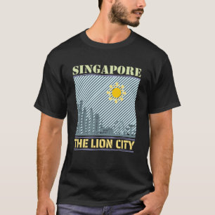 Singapore Skyline  Country City Skyline Landmark S T-Shirt