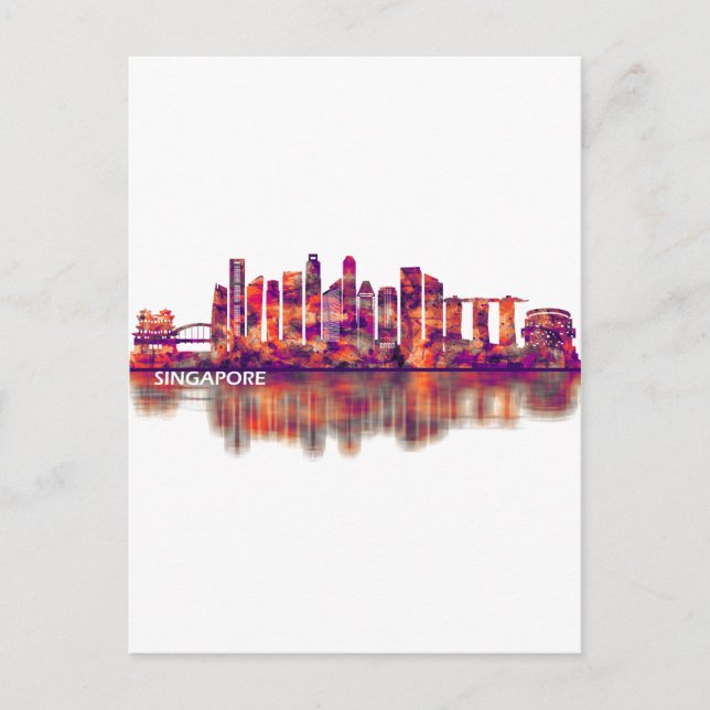 Singapore Skyline Holiday Postcard (Front)