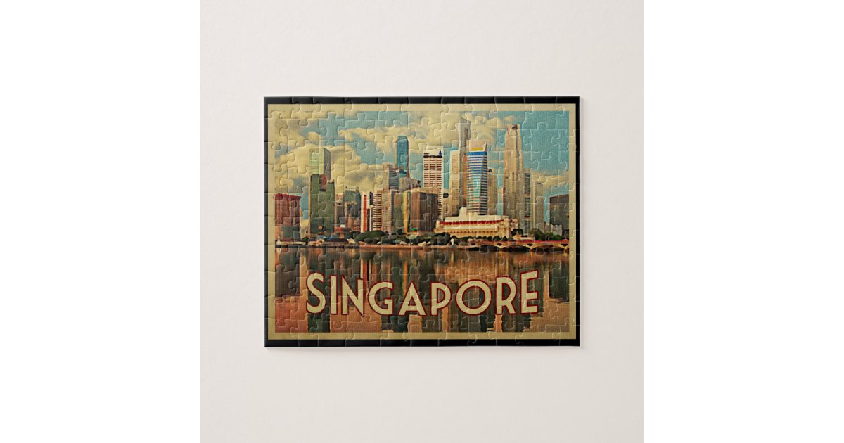 Singapore Skyline Jigsaw Puzzle Zazzle