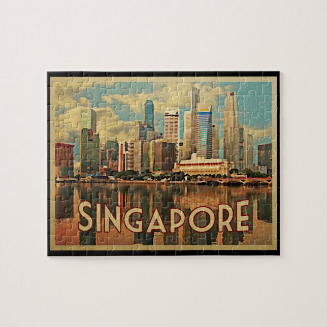 Singapore Skyline Jigsaw Puzzle (Horizontal)