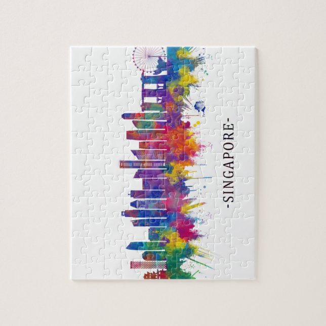 Singapore Skyline Jigsaw Puzzle (Vertical)