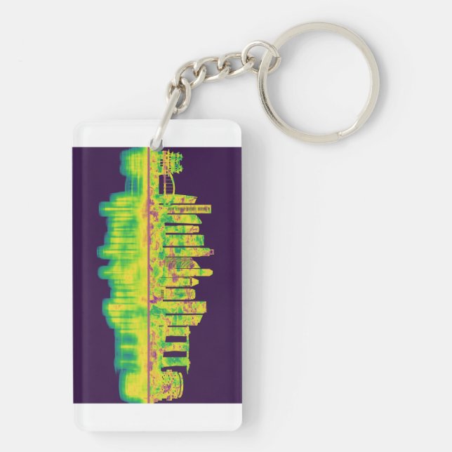 Singapore Skyline Key Ring (Back)