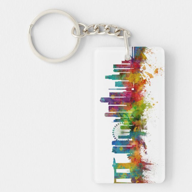 Singapore Skyline Key Ring (Front)