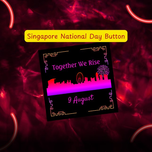 Singapore Skyline National Day Button (Creator Uploaded)
