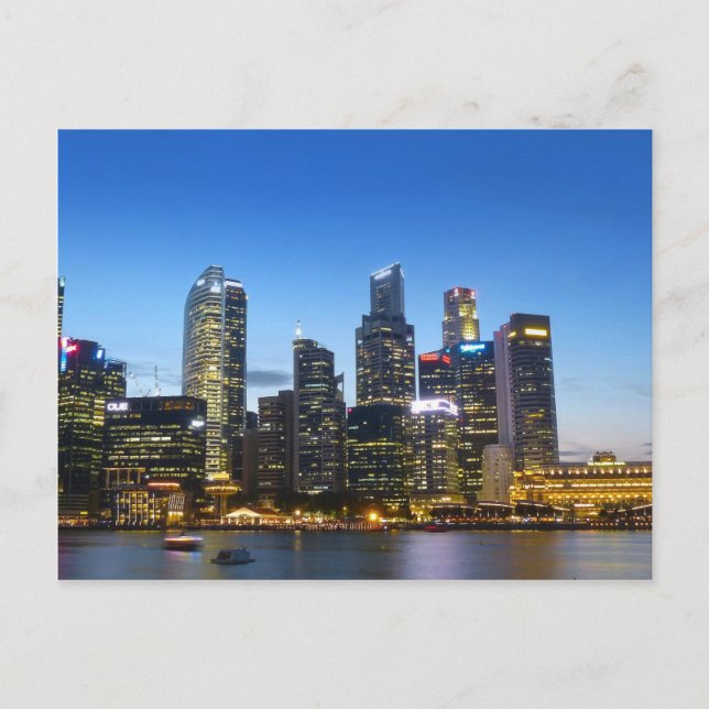 Singapore skyline postcard (Front)