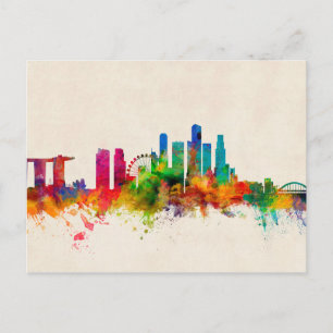 Singapore Skyline Postcard